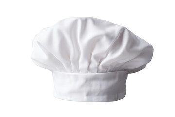 Ethereal Dance of the White Chef Hat on Transparent PNG Background.