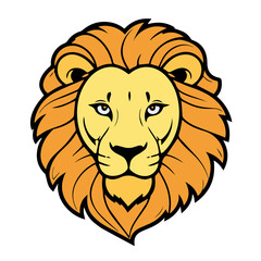 lion head vector design logo 