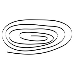 Abstract Scribble Line