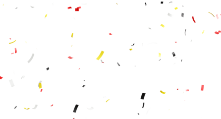 3d render of colorful confetti flying.