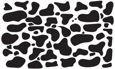 Blob shape organic, vector illustration set. Collection from abstract forms for design and paint. Liquid silhouette drop in modern style. vector illustration. EPS 10