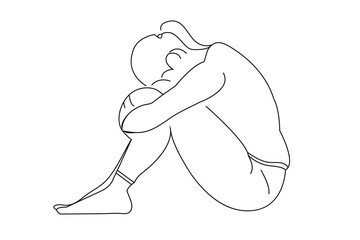 vector hand drawn line art illustration
