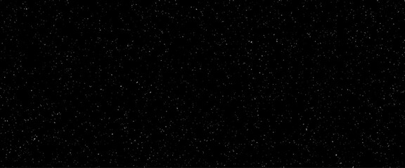 Flying dust particles on a black background, abstract real dust floating over black background for overlay, night sky graphic resources star on snow effect background	
