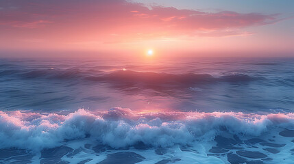 Fototapeta premium Peaceful Coastal Sunset - Seascape and Intimate Landscape