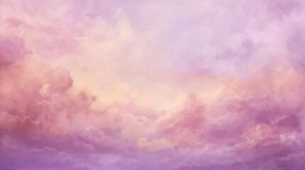 Obraz premium background of renaissance cloud painting Soft Pastel Pink & Lavender Clouds: Mid-Morning Renaissance Painting Style, Dreamy Diffused Light