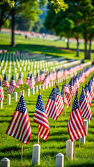 Memorial Day. American flag national holiday. Independence Day. America celebration