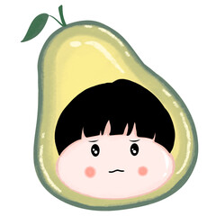 Children in cute fruit dresses