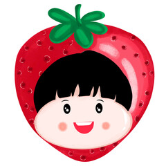 Children in cute fruit dresses