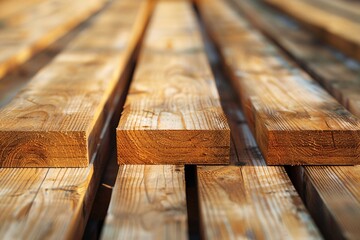 a stack of wood planks