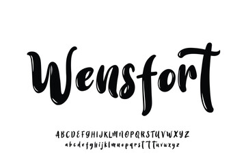 Wensfort, Handdrawn Playful Calligraphy Script Font For Design
