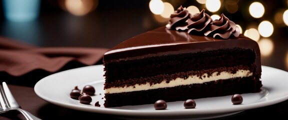Backgrounds Chocolate Cake Slice  Decadent chocolate cake