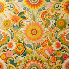 Wall of Memories: Captivating Retro Vintage Wallpaper Design