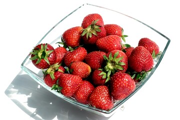 delicious,red strawberries as healthy,nice dessert close up