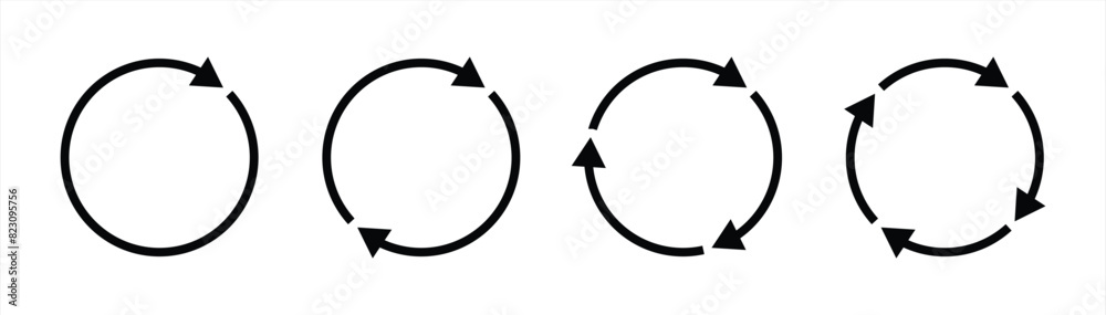 Canvas Prints rotation icon. simple cycle icon vector illustration