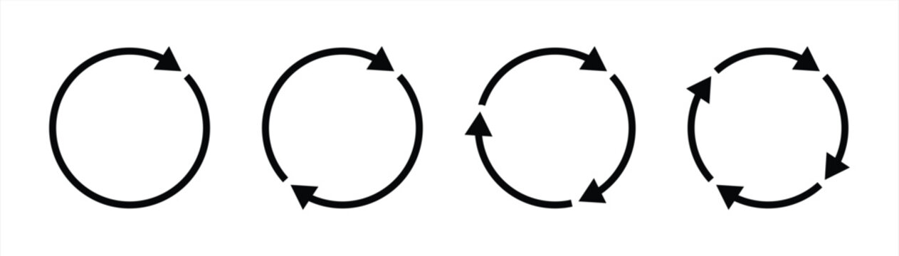 rotation icon. simple cycle icon vector illustration
