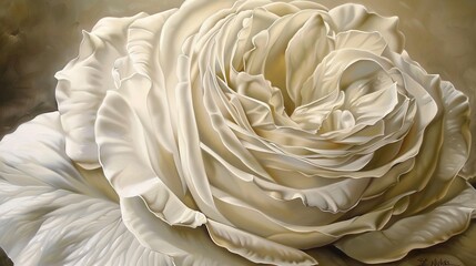 The delicate beauty of a white rose is captured in stunning detail.