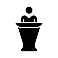 Debate set icon. Two figures high-fiving, representing agreement, collaboration, teamwork, political discussion, debate, argument, consensus, partnership, unity.