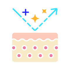 Skin care line icon. Cleansing, UVB, AHA, BHA, acid, exfoliating, moisturizing, rejuvenating, blackheads, pimples, sebum, pores, regimen, epilator, ultrasonic cleaning, cream, sun and cold protection