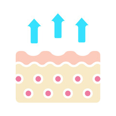 Skin care line icon. Cleansing, UVB, AHA, BHA, acid, exfoliating, moisturizing, rejuvenating, blackheads, pimples, sebum, pores, regimen, epilator, ultrasonic cleaning, cream, sun and cold protection