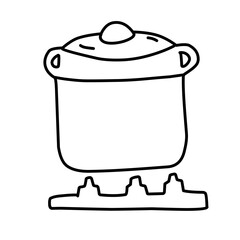 kitchen tools line icon