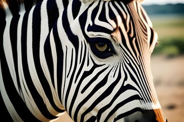  a beautiful close-up photo of a zebra Stripes, Black, White, Animal, Wildlife, Pattern, Nature, Safari, Eyes, Ears, Mane, Portrait, Detail, Skin, Fur, Exotic, Elegant, Wild, Symmetry, Unique