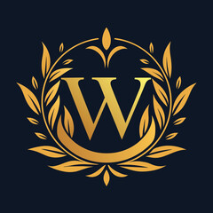 Luxurious letter logo design vector Icon illustration