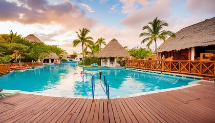 Tulum-Inspired Living Room: Seamless Indoor-Outdoor Flow with Poolside Views"