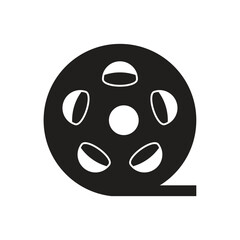 film reel icon in trendy flat design