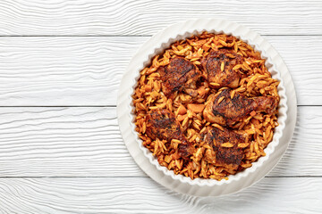 baked greek chicken orzo stew in tomato sauce