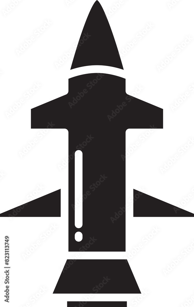 Wall mural Missile and Rocket Icon - Wall murals