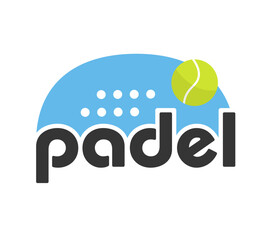 Padel logo vector graphic