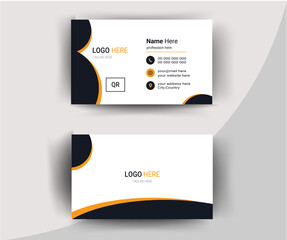 Modern and simple business card design. double sided business card design template