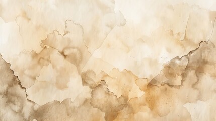 Fototapeta premium The abstract watercolor background has a beige color and a retro, vintage feel.