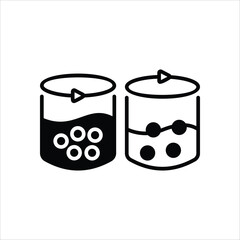 Solid And Liquid Icon editable stock vector icon