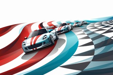 Horizontal Racing Background, 10Eps