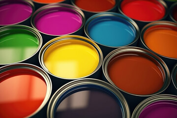 Fototapeta premium Spectrum of Colors: Premium Paint Selection