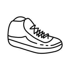 shoes sneaker outline drawing 