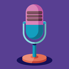 microphone and icon vector illustration