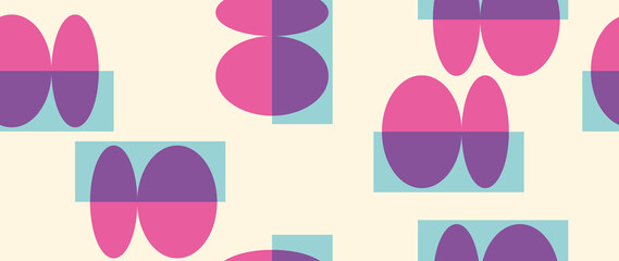 Flat seamless background. Minimalistic abstract pattern. Modern print on a light background. Ideal for textile design, screensavers, covers, cards, invitations and posters..
