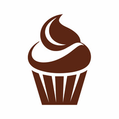 chocolate cupcake with cream