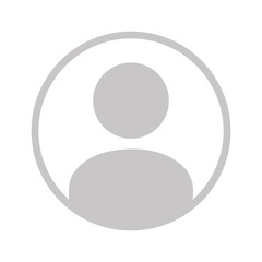 Flat illustration in grayscale. Avatar, user profile, person icon, gender neutral silhouette, profile picture. Suitable for social media profiles, icons, screensavers and as a template...