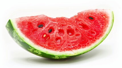 Watermelon slice with vibrant colors, perfect for summer advertising, isolated background, studio lighting