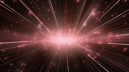 Obraz premium Hyperspace Travel in Deep Space with Light Rays