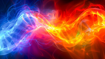 Vibrant abstract energy waves background
