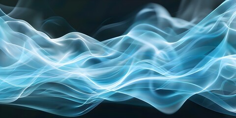 Modern stock market data visualization with wide format ripple curve design. Concept Stock Market Analysis, Data Visualization, Modern Design, Ripple Curve, Wide Format