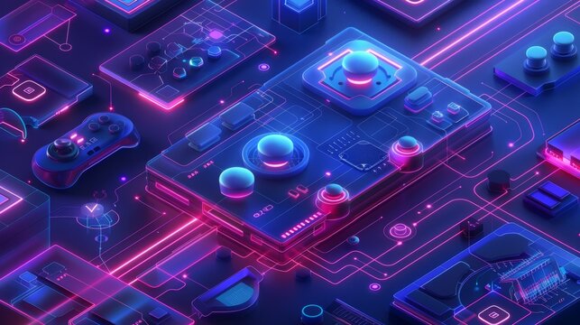 The concept of game dev isometric. Introduction to 3D design and creation of computer games. Scaffolding and programming of digital games, creating a joystick, a gamepad, or a location.