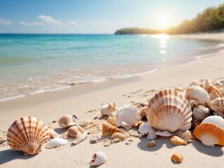 seashells on the beach