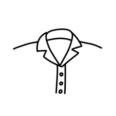 men's shirt collar icon