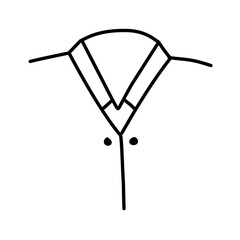 men's shirt collar icon