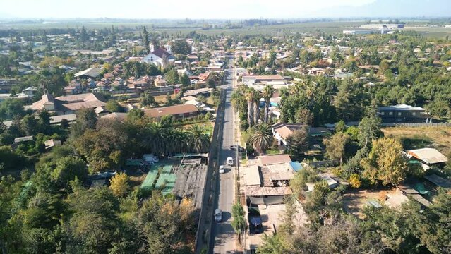 Ribera del Maipo town, in the commune of Buin, country of Chile